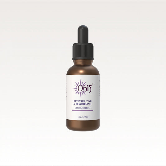 Bottle of 0615 skincare serum on a white background