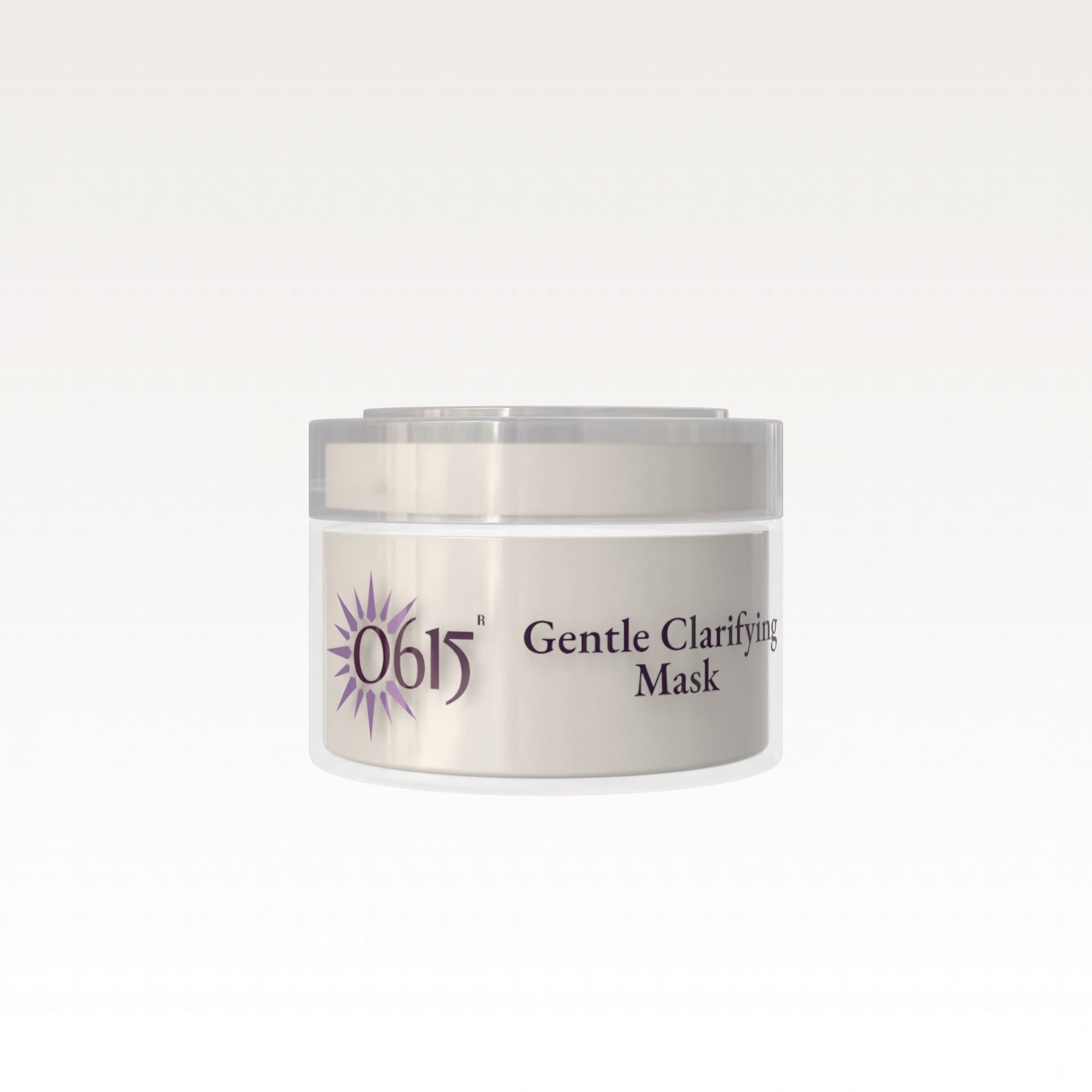Jar of Gentle Clarifying Mask on a white background